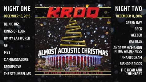 KROQ Almost Acoustic Christmas is Back